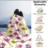 1pc Fish Friends Print Blanket   Lightweight Flannel Throw Blanket For Sofa, Bed, Living Room, Office, Outdoor Travel, Camping