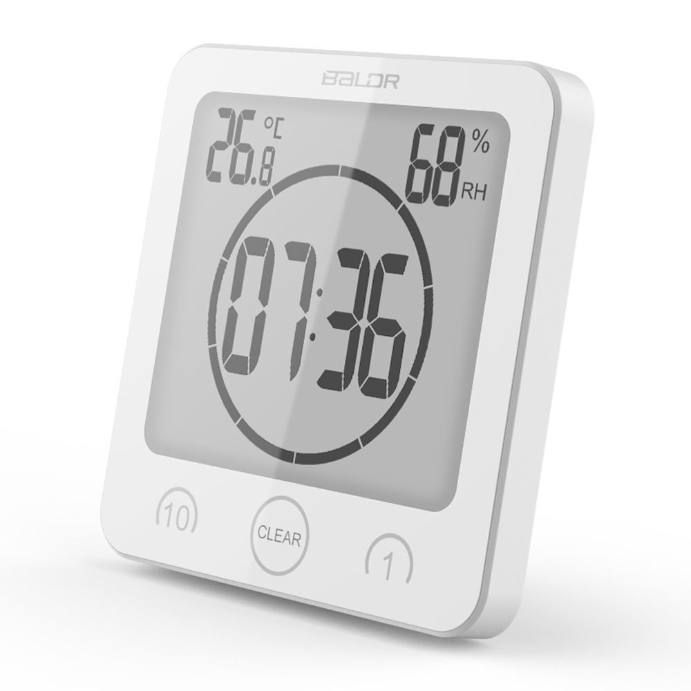Home Decor Battery Powered Clock Art Wall Clock Digital Shower Clock Clock Timer Hanging Watch