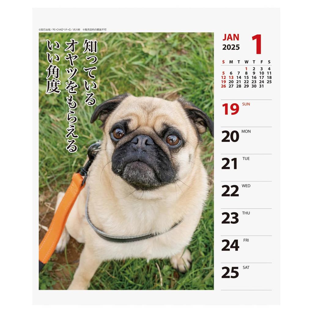2025 Petcha Senryu (Weekly) Calendar No.026