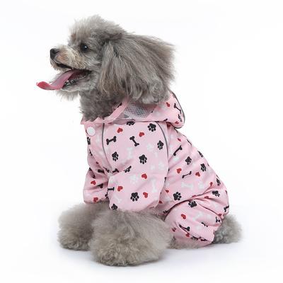 New Spring and Summer Rainy Season Pet Raincoat Small Dog Medium Large Dog Cat Universal Size Reflective Strip Dog Raincoat