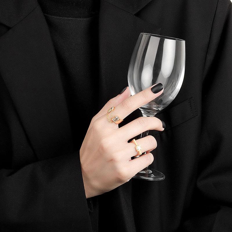 Lindon Classic Copper Alloy Zircon Ring Ladies Jewelry Wedding Promise Party Gift