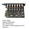 Placă adaptor PCI-E la USB 3.0 cu 7 porturi pentru PC desktop - Nu necesită alimentare externă, Chip NEC