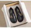 Retro British style small leather shoes women's 2025 spring and autumn new thick-soled one-pedal loafers popular black jk single shoes