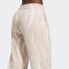 adidas Patterned Print Joggers Elastic Drawstring Waist Casual Sports Bottoms Women Pale Pink HR9245