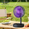 USB Rechargeable Foldable Mini Desktop Fan - Long-Lasting, Retractable, Portable for Dorms