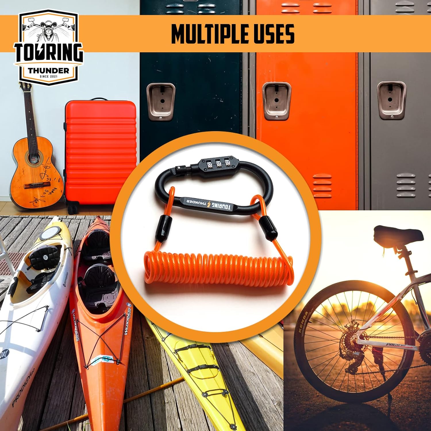 Замок для мотоциклетного шлема — комбинированный карабин с высокой степенью защиты — фото 8