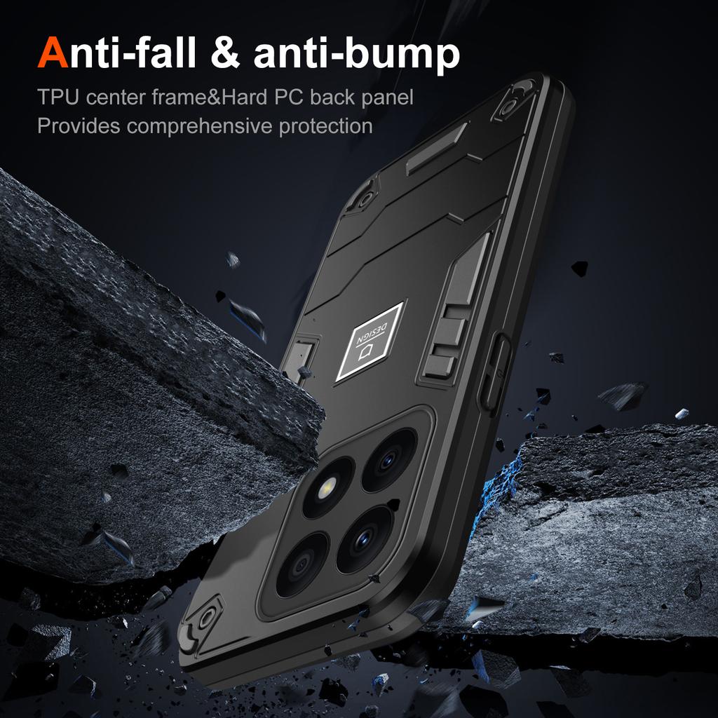 For Honor X8b 4G Case PC+TPU Drop-Proof Protective Phone Cover