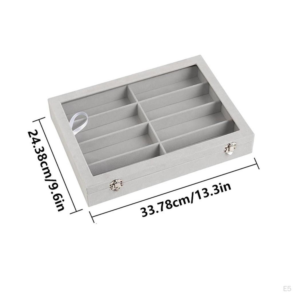 Display Case for Glasses, Portable Multipurpose Container, Modern Sunglasses Organizer, Storage Box