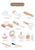 Korean Style Wooden Pretend Makeup Set: Eyeshadow, Powder, Lipstick, Perfume & Hairdressing