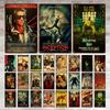 Various Classic Movie Posters Retro Metal Plaque Tin Sign Posters Living Room And Bar Interior Decoration Poster Painting