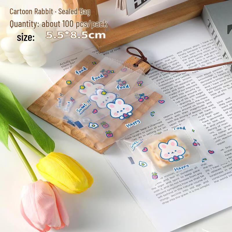 MDNG Cartoon Rabbit Baking & Candy Packaging Bags
