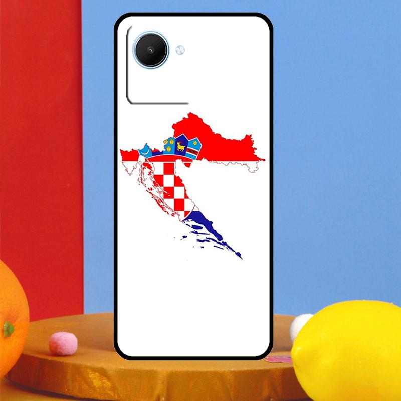 Croatia Flag For Realme GT7 Pro GT6 10 11 12 13 14 15 Pro Plus C55 C67 C63 C61 C53 C35 C65 C75 C71 Case
