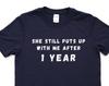 Funny 1st Anniversary T-Shirt: Husband Gift