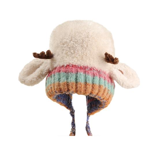 Julegevirhatt Håndveske 2-i-1 Reinsdyrhatt Festlig Elggevirdekorasjon Elastisk Myk Varm Vinterlue