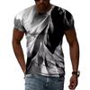 3D Graffiti Hip Hop Harajuku Ptinted Men T-shirts Summer Fashion Casual Street Style Tee Trend Personality Short Sleeve Tops