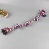 5-Knot Dog Rope Toy Heavy-Duty Dog Chew Rope Toy for Aggressive Chewer Interactive Dog Pull Cotton Rope for Tug of War Game
