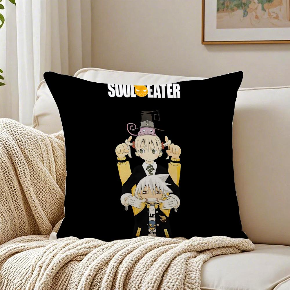 anime supernatural SSoul EEater Cushion Cover Pillowcase Antidustmite living Room Sofa Decor Cushion Room