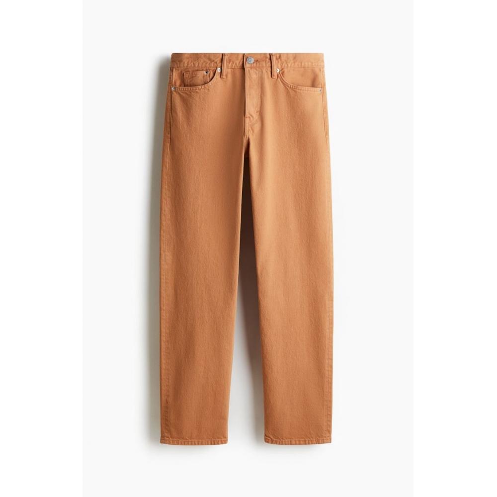 H M Relaxed Fit Jeans Orange