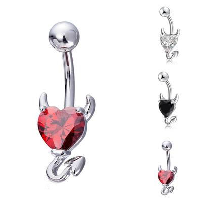1 szt. Moda Sexy błyszczące pępek pierścionek do pępka Rhinestone Body Piercing Biżuteria