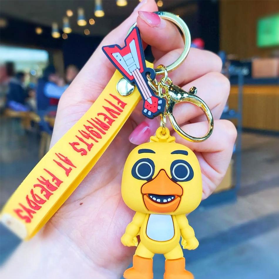 Cartoon Game Action Model FNAF Freddy's Fazbear Bear Doll Figure Toy Five Nights Freddy Keychain For Present Beautiful Design