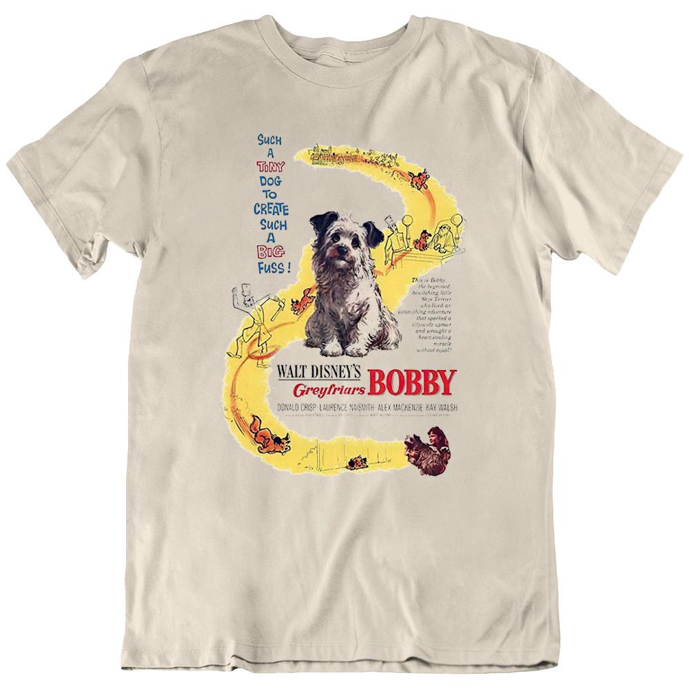 

Dog, Greyfriars Bobby Movie Retro T Shirt Tee Gift New L