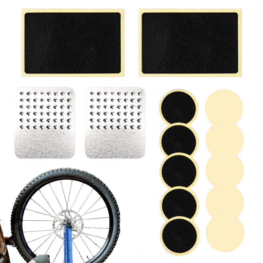 Bike Tire Repair Kit Inner Tube Patch Kit Portable Adhesive Anti-leak Puncture Sealant For Commuting ATV Trail Riding Motorcycle