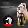 200ML Oil Sprayer for Cooking with Funnel Oil Spray Bottle Stainless Steel Oil Dispenser Glass Bottle for Cooking