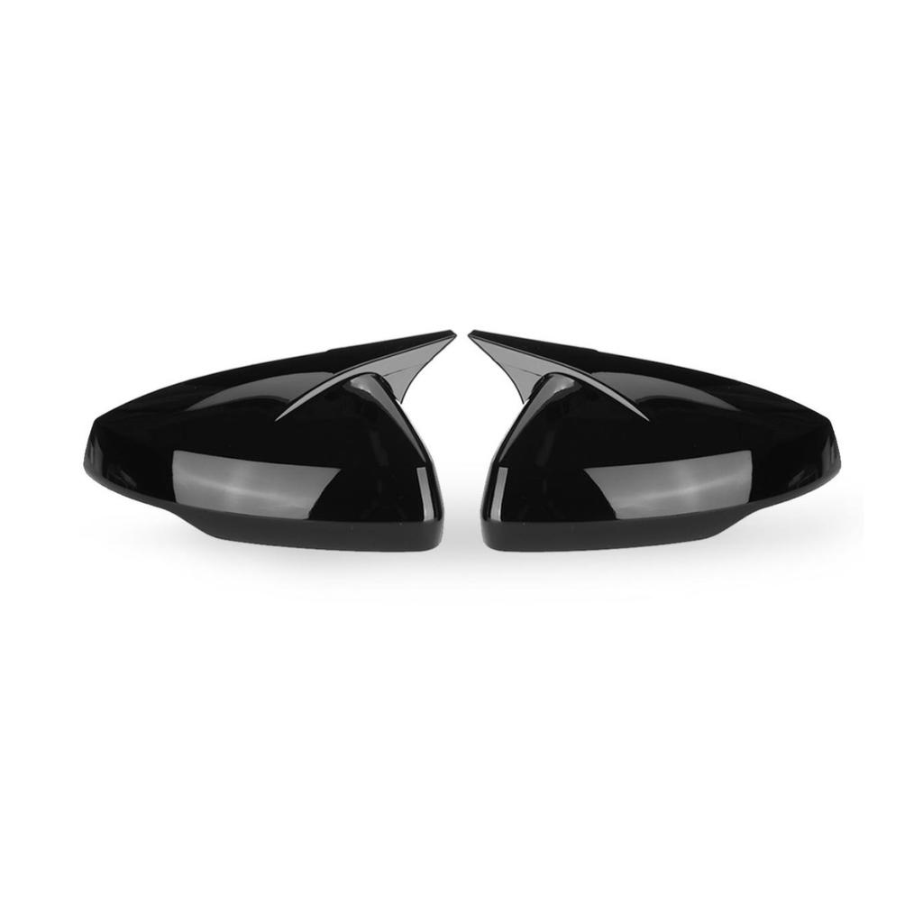 Glossy Black For VW Polo MK6 TSI TDI MPI GTI GTD 2018-2025 Side Door Mirror Cove Rear View Mirror Cap Direct Add-On Mirror Cover