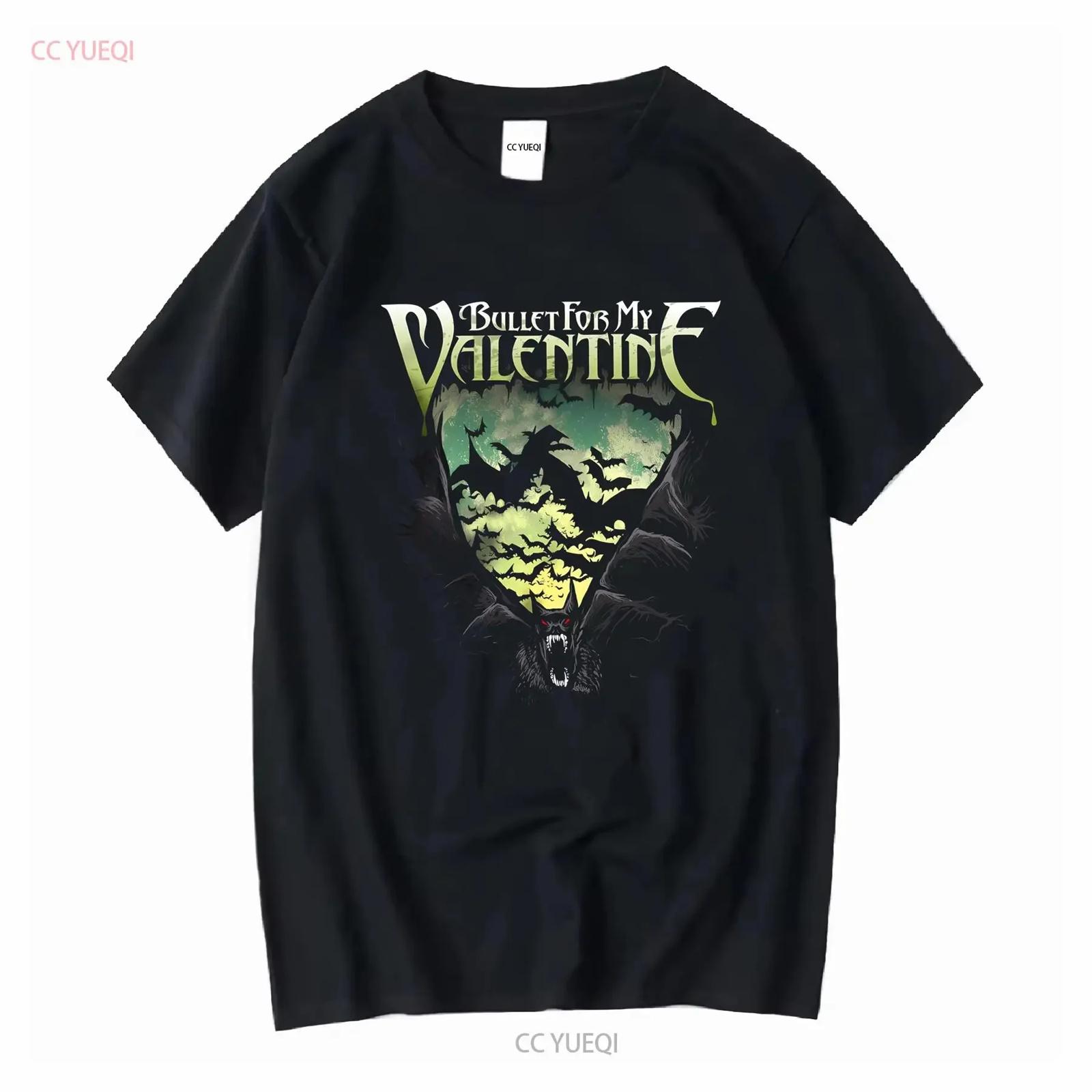 

Bullet For My Valentine Black T Shirt Adult M 38 40 long or short sleeves vintage Washed Unisex Versatile homme Comfortable XXXXXL