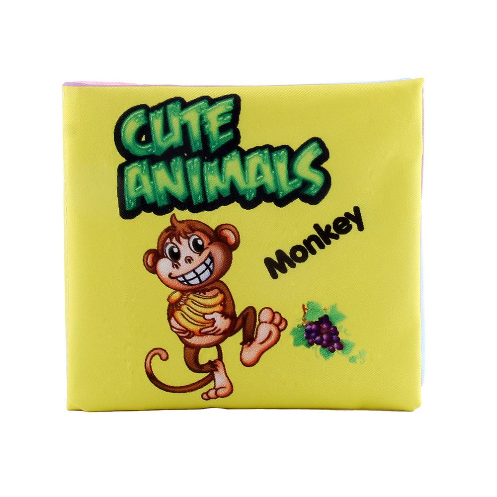 Resources Children'S Baby Cognitive Cloth Book Intellectual Toys Early Education Can'T Tear English Marine Animal Palm Book