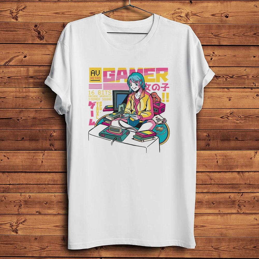 ACGN Unisex Lässiges Kurzarm-T-Shirt Anime Gamer Girl No Game No Life Lustiges Weißes T-Shirt Streetwear T-Shirt Atmungsaktiver Druck