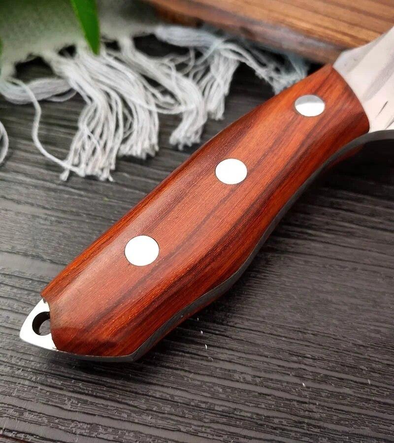 5Cr15Mov Stainless Steel Fruit Butcher Boning Knife Meat Cleaver Knife Hand Forged Kitchen Chef Knife