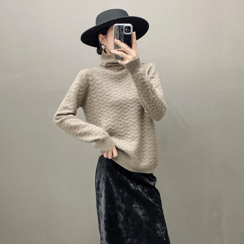 Qinghe 100% Pure Cashmere Women's Sweater - Ultra Soft Luxury Winter Pullover