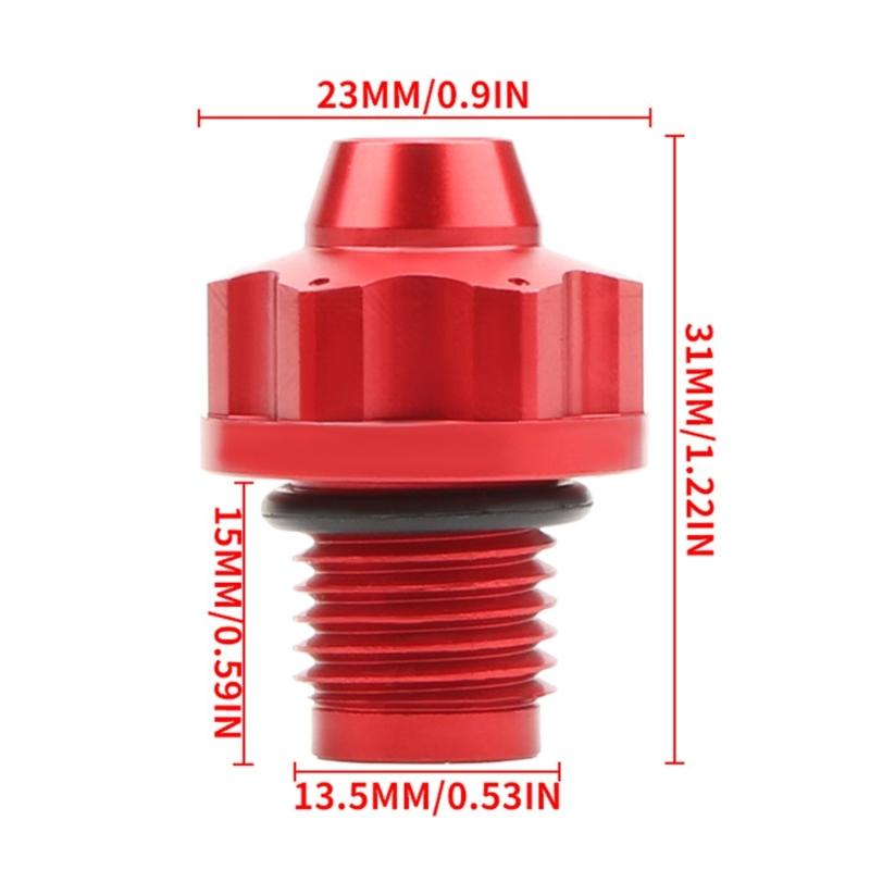 Gear Oil Tank Caps Screw Aluminum Gear Screw Motorcycle Modification Accessory