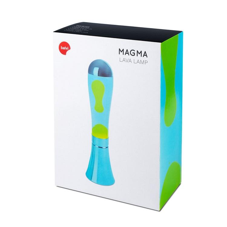 Lampe lave bleue lampe de chevet de bureau avec lave pour salon chambre à coucher
