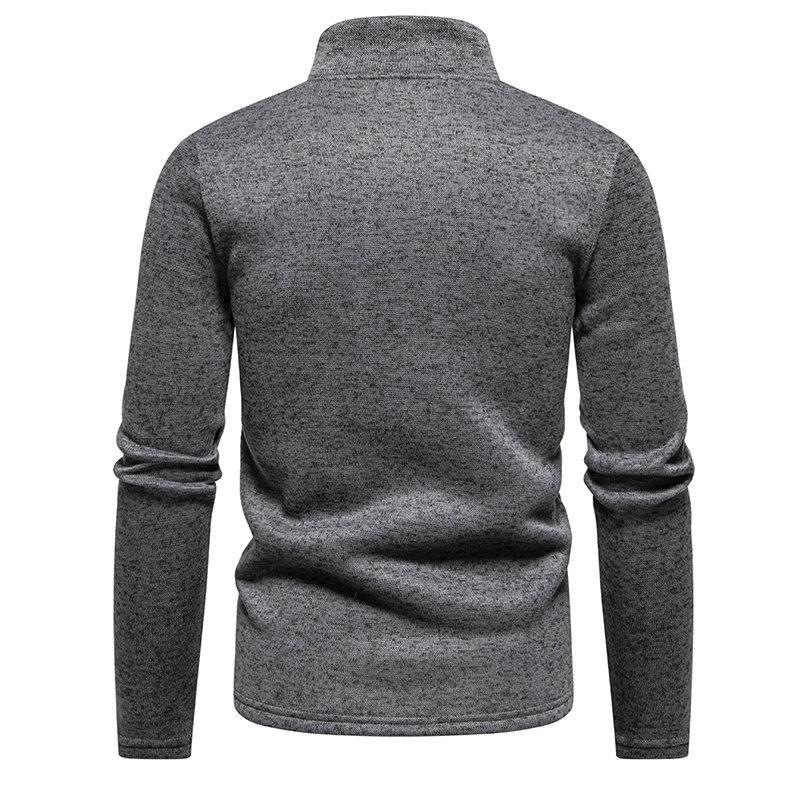 Autumn Men's Zipper Sweatshirt Stand Collar Lightweight Casual Sport Cardigan Comfortable Daily Hoodies