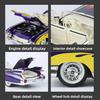 1:24 Eldorado Big Rocket Vintage Classic Car Model Simulation Alloy Toy Sound and Light Series Collection Children's Gifts
