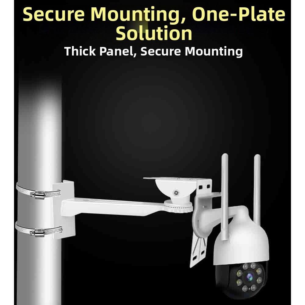 Adjustable Angle Camera Bracket L Shape Pole Mount Bracket Security Camera Mount Wall