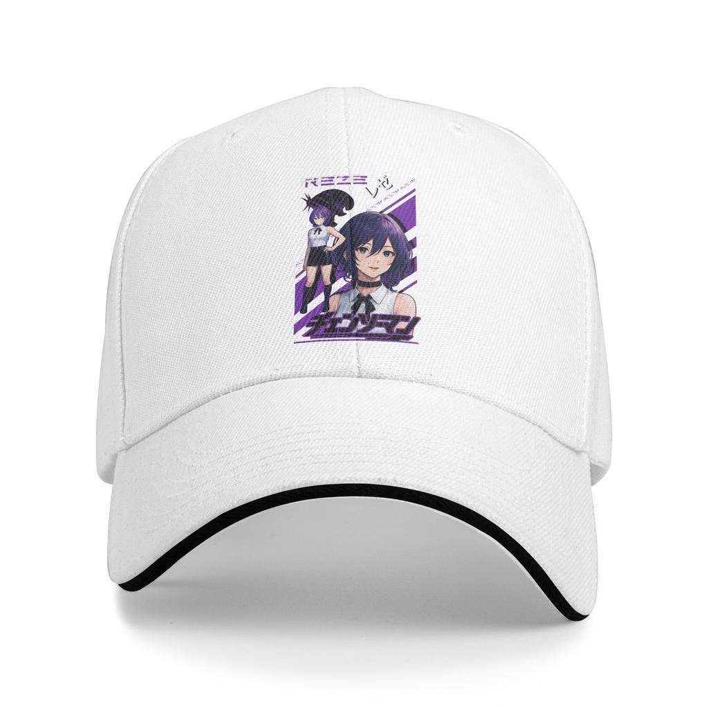 Chainsaw Man Reze Baseball Cap Casual Girl Anime Sandwich Caps Men Women Adjustable Sun Cap Outdoor