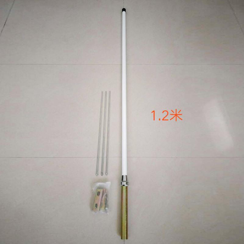 HZT 1.2m Fiberglass Dual-section Car Radio/Repeater Stick Base Antenna with IPX7 Water Resistance