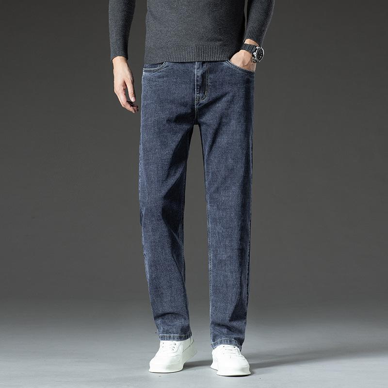 Straight-leg Jeans For Men, American Style, Loose, Thick, Korean Style, Fashionable, Versatile Casual Trousers, Men's Spring And Autumn Trousers