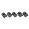 5pcs Black Oxide Grade 8.8 Carbon Steel t sloT nut T nut Tapped Through M6 Thread