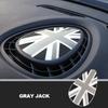 Union Jack Centre Air Outlet 3D Dedicated Cover Protect Sticker Decal For MINI COOPER F54 F55 F56 Clubman Interior Accessories