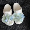Verde Menta, Orchidea Farfalla, Fiore di Scarpa, Sensazione di Lusso, Fibbia per Scarpe, Creatività Personalizzata, Fibbia per Scarpe a Foro Primavera ed Estate, Decorazione per Scarpe
