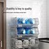 Multi-Layer Floor-Standing Kitchen Storage Rack