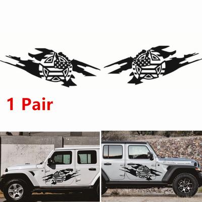 2X Pegatinas Estrellas Militares Para Puerta Lateral Jeep Wrangler