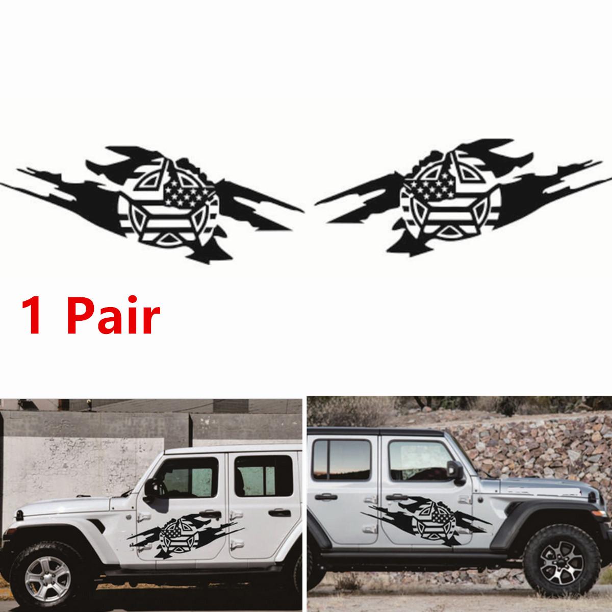 

2 army military star Car Side Door Stickers for jeep wrangler