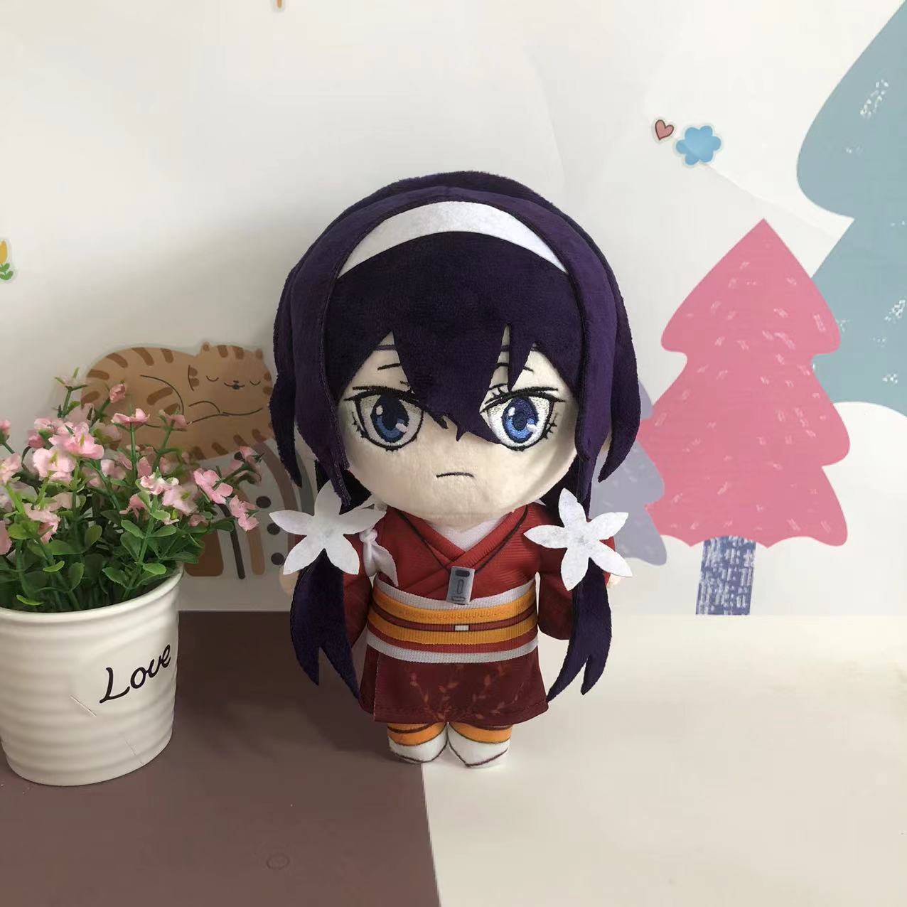 

Окружающая Q версия литературного гиганта, дикой собаки, дракона и Сукэ, плюшевая кукла Тайзай Чжи, плюшевая кукла Чжунюань Чжунья