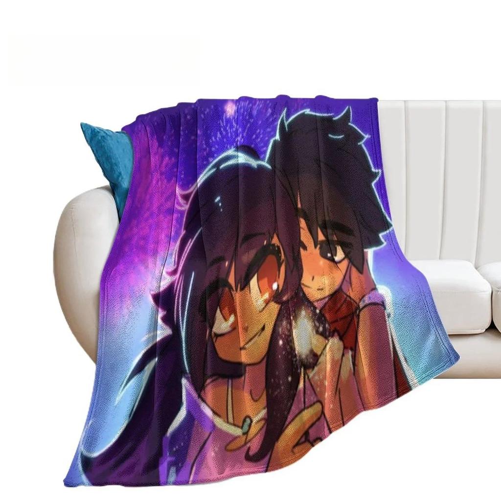 New 3D Print Aphmau Flannel Blanket Po Gift Diy Home Leisure Sofa Blanket Outdoor Portable Blanket Warm Bed