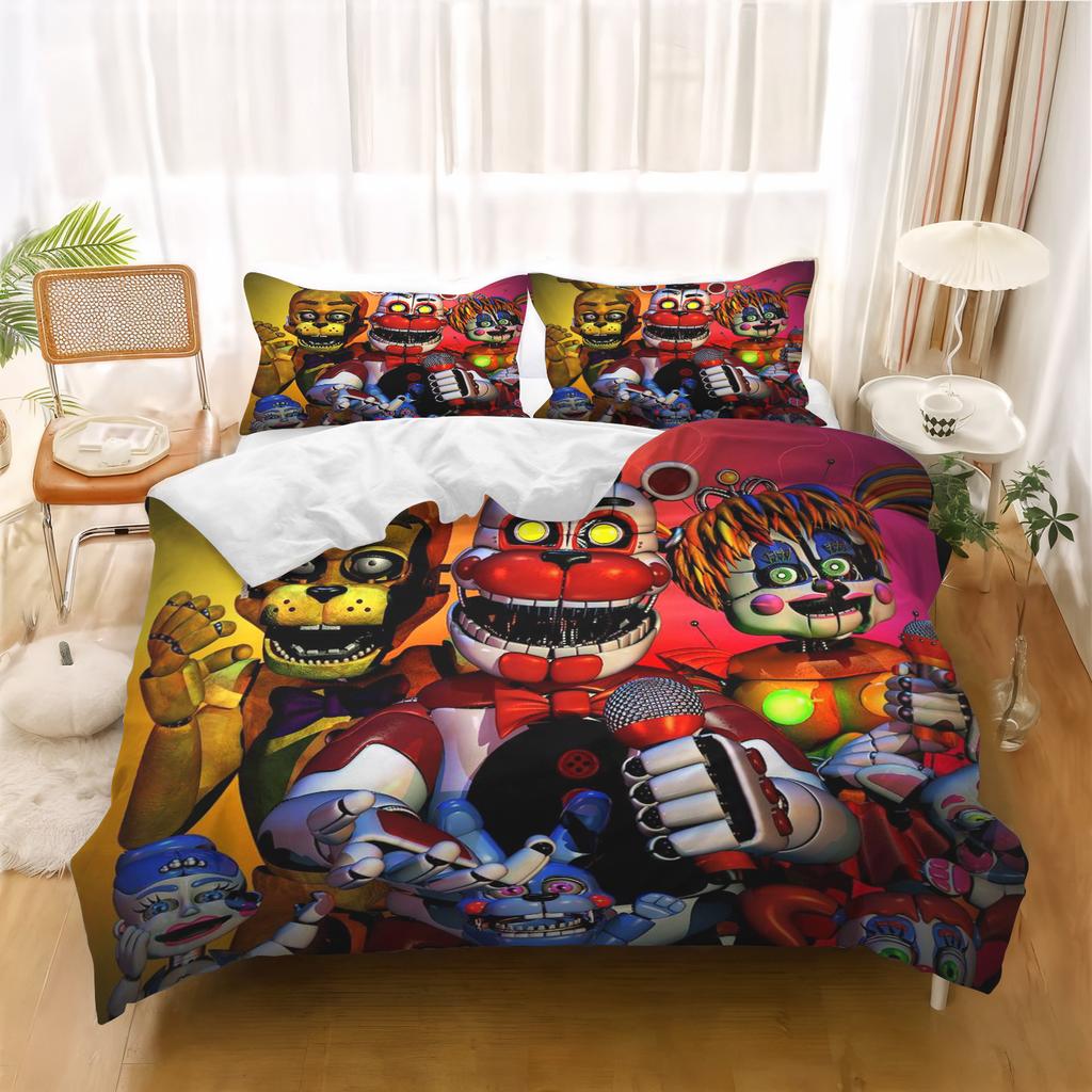 Baby Cartoon Duvet Cover Freddie's Midnight Children's Bedroom Set Quilt Covers Kids Bedding Set Holiday Gifts
